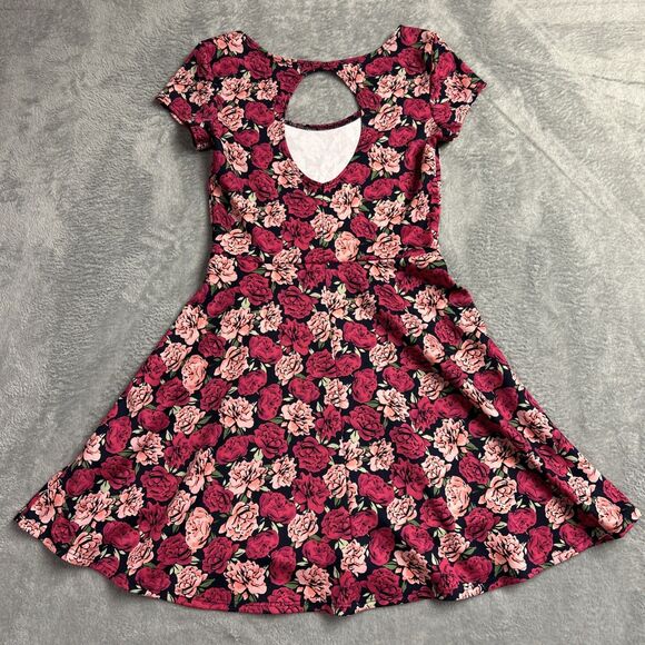 Charlotte Russe Womens Floral Rose Baby Doll Dress Sz. S Flowy Artsy Y2K Mini - Picture 13 of 13